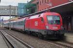 ÖBB 1116 141 steht am 15 September 2024 mit ein Kurz-IC nach Villach in Klagenfurt Hbf während Linie für Linie das ganze Eisenbahnnetz in Österreich zusammenbricht als Folgen der Tiefsturm BORIS.