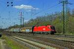 Die BB-Lok 1116 080 fhrt aus Richtung Kln-Kalk kommend am Gremberger Rangierbahnhof vorbei weiter in Richtung Sden.