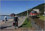 Die ÖBB 1144 045 mit dem vom Laufweg verkürzten IC 119 Lindau - Innsbruck kurz vor Bregenz.