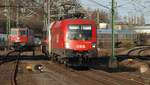 ÖBB 1116 120-5 mit dem IC 2191 von Westerland hier bei der Einfahrt in den Harburger Bahnhof.