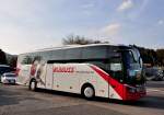 Setra 515 HD von Blaguss Reisen aus Wien am 12.10.2014 in Krems.