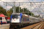 5 370 002 mit EC aus Warszawa Wschodnia auf dem Weg nach Berlin Hbf am 25.08.2014 in Poznan Glowny