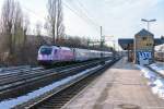 5 370 001 PKP Intercity mit einer leer Garnitur des  Berlin-Warszawa-Express  in Berlin Jungfernheide und fuhr weiter in Richtung Berlin Westhafen.