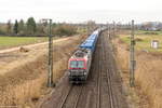 EU46-505 (5370 017-3) PKP CARGO S.A. mit einem Containerzug in Stendal und fuhr weiter in Richtung Magdeburg. 04.03.2017