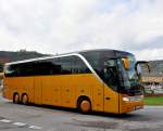 Setra 416 HDH von Schweicker Reisen aus Deutschland am 18.Mai 2014 in Krems gesehen.