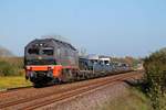 Hectorrail 861.002 Hulk (ex NOB DE 2700-08) vor RDC Autozug am ehemaligen Bü Dreieckskog bei Klanxbüll 19.05.2020