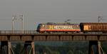 Hectorrail 241.003-1 mit Gz auf der Rendsburger Hochbrücke Fahrtrichtung Norden.