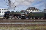 Seitenblick auf 141R-1244 der Verein Mikado 1244 in Brugg AG am 17 Mai 2026 in Vorbereitung auf ein Extrafahrt der Extra-Klasse, wo der 241A65 Vorspann gibt.