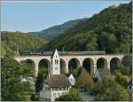 Die 50 8055 auf dem Rümlinger Viadukt. 
2. Okt. 2009