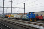 Die 98 85 5837 817-6 der SCHWEIZER SALINEN AG anl�sslich einer Rangierfahrt in M�hlin am 24. Januar 2019. Ab dem Bahnhof M�hlin verf�gt die SALINE ROBOURG �ber einen eigenen Gleisanschluss.
Foto: Walter Ruetsch  