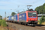 482 013-0 mit einer Schwesterlok am 10.07.2016 in Tostedt.