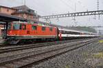 SBB 11199 treft am 15 Mai 2026 mit der Panoramic-Express in Arth-Goldau ein. Dort lauft die Lok um und sol nach eineinhalbe St�nde die R�ckfahrt nach Bellinzona �ber Erstfeld und G�schenen anfangen.