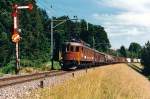 BLS/SBB: Noch im August 1987 standen auf der SBB-Strecke Bern-Biel bei Schüpfen und Suberg-Grossaffoltern alte  Flügelsignale  im Einsatz.