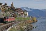 Von der bekannten Fotostelle aus konnten zwischen Rivaz und St-Saphorin die beiden SBB Re 4/4 II 11259 und 11240 (Re 420 259-4 und Re 420 240-4) als Lokzug auf der Fahrt in Richtung Villeneuve fotografiert werden. 

12. Nov. 2024