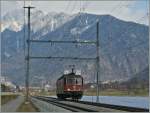 SBB Re 6/6 11623 unterwegs auf der RhB bei Felsberg.