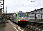 BLS Cargo 486 509 mit KLV Durchfahrt Bingen Hbf.