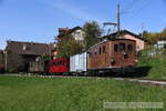 2020-10-25, BC Blonay Chemin du Jordil.
locomotive électrique HGe 3/3 29 BOB