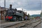  Internationales  bei der Blonay-Chamby Bahn: die prchtige CP E 164 Mallet konnte beim 50 jhrigen B-C Jubilum im Einsatz bewundert werden.