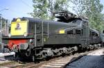 Krokodilausstellung im Verkehrshaus Luzern: SNCF CC-14 002 am 23.08.1979.