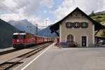 RhB Ge 4/4 II Nr.625 im Bahnhof Guarda am 22.08.2009.