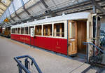 Der RhB 1.Klasse Salonwagen As 1154 (ex Schnellzugwagen A 1154, ex A4� 1154, ex A4� 54), ausgestellt im Verkehrszentrum des Deutschen Museums in M�nchen (Theresienh�he), hier am 16.06.2018.