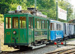   50 Jahre BC - MEGA STEAM FESTIVAL der Museumsbahn Blonay–Chamby: Auch wenn Walter Ruetsch die Befürchtung hatte solche Straßenbahn-Triebwagen fänden bei diesem Dampffestival