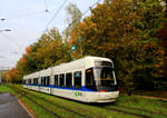 Herbstliches Zürich: Glattalbahn Cobra Nr.