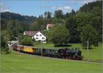 Abfahrt der Eb 3/5 9 der Bodensee-Toggenburg-Bahn mit ihrem wunderbaren Personenzug von Neuthal.