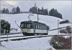 Der MOB Be 4/4 N° 1006 ist bei Planchamps auf der Fahrt nach Montreux.