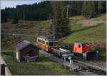 Der BLM Be 4/4 21 verlässt den Bahnhof Winteregg, auf einem Abstellgleis wartet X 25 auf den nicht mehr fernen  Winter.
16. Okt. 2018


