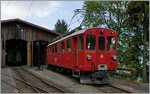 Der RhB ABe 4/4 N 35 bei der Blonay Chamby Bahn in Chaulin.