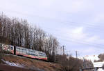 Abstieg des Werbezugs 5002 für die Nankai-Privatbahn und den Kôya-san in Japan nach Zweisimmen.