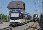 Wie passend: der CEV M;VR ABeh 2/6 7503  Blonay-Chamby  begegnet in Chamby dem B-C MOB FZe 6/6 2002 (ex MOB).