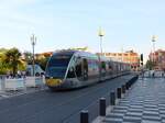 ST2N Soci�t� nouvelle des transports de l'agglom�ration Ni�oise Lignes dAzur Strassenbahnfahrzeug 15 Alstom Citadis 302 Baujahr 2007. Place Massena, Nizza 04-09-2018.

ST2N Soci�t� nouvelle des transports de l'agglom�ration Ni�oise Lignes dAzur tram 15 Alstom Citadis 302 bouwjaar 2007. Place Massena, Nice 04-09-2018.