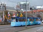 HTM Strassenabhn 3102 met  TUI  Werbung Buitenhof, Den Haag 13-11-2019.

HTM tram 3102 met reclame voor  TUI  Buitenhof, Den Haag 13-11-2019.