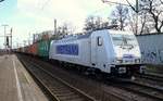 Metrans/HHLA 7 386 018-6(REV/07.02.15)mit Containerschlange aufgenommen in HH-Harburg am 01.04.2015