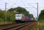 HHLA/Metrans 7386 001-2 mit Containerzug aufgenommen in HH-Moorburg am 13.09.2015