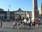 Piazza del Popolo, Rom 29-08-2014.