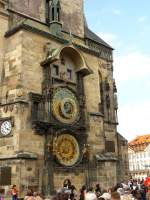 Prask orloj, Staroměstsk nměst, Prag 06-09-2012.