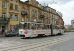Tram nummer 1128  Vul. Horodots'ka Lviv, Oekrane dinsdag 11-06-2013.