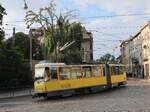 LKP (Львівське комунальне підприємство) LET (Lviv Elektro Trans) Strassenbahn 1214 Tatra KT4D bouwjaar 1985 ex-BVG Berlin, Deutschland. 
Bohdana Khmel'nyts'koho Strasse, Lviv, Ukraine 06-08-2024.

LKP (Львівське комунальне підприємство) LET (Lviv Elektro Trans) tram 1214 Tatra KT4D bouwjaar 1985 ex-BVG Berlin, Berlijn, Duitsland. 
Bohdana Khmel'nyts'koho straat, Lviv, Oekraine 06-08-2024.