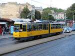 LKP LET 1212 Tatra KT4DM Baujahr 1985 ex-BVG Berlin 6114, Berlin. Knyazya Yaroslava Osmomysla  Platz, Lviv, Ukraine 20-08-2025.

LKP LET 1212 Tatra KT4DM bouwjaar 1985 ex-BVG Berlin 6114, Berlijn. Knyazya Yaroslava Osmomysla  plein, Lviv, Oekraine 20-08-2025.