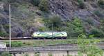 Unbekannter GYSEV Vectron unterwegs am Rhein bei Boppard.