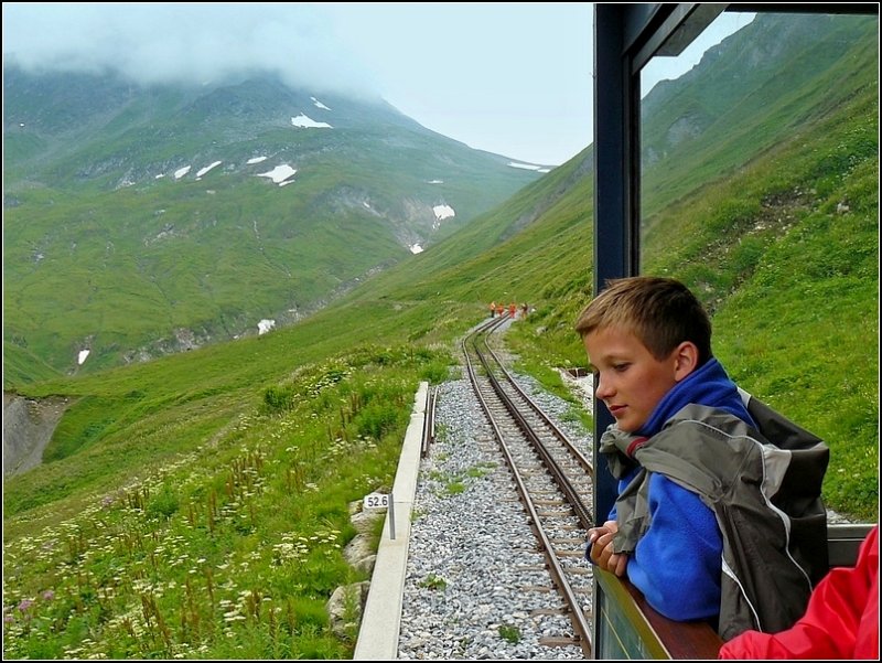 Vertrumte Blicke an der Furka Bergstrecke aufgenommen am 01.08.08. (Hans)